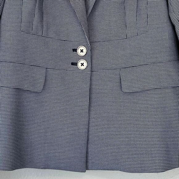 Tommy Hilfiger blazer jacket houndstooth single breasted lined preppy career L - Picture 3 of 11